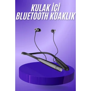 Bluetooth Kulaklık Şarj Göstergeli 100 Saat Şarj Kapasiteli Sporcu Kulaklık