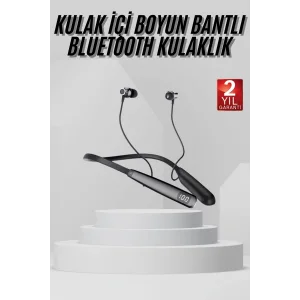 Boyun Askılı 100 Saat Kablosuz Kulaklık Göstergeli Bluetooth Kulaklık