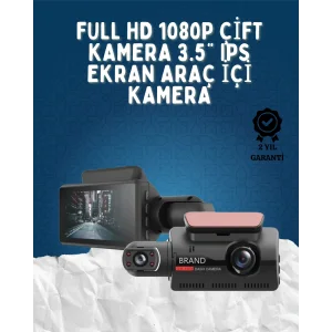 Çift Görüşlü Dashcam – Gece Görüşlü 1080P Araç İçi Güvenlik Kamerası
