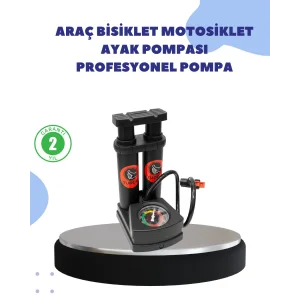 Çok Amaçlı Ayaklı Lastik Pompası Yüksek Hassasiyetli