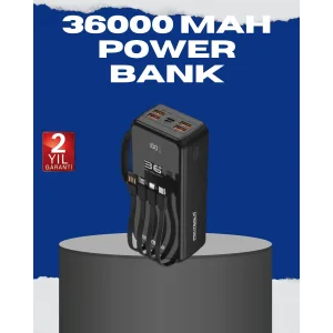 Çok Çıkışlı Taşınabilir Şarj Cihazı Dijital Göstergeli