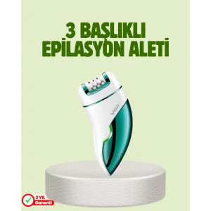 Çok Fonksiyonlu Epilatör 600mAh 90 Dakika Kullanım LED Metal Başlık Su Geçirmez