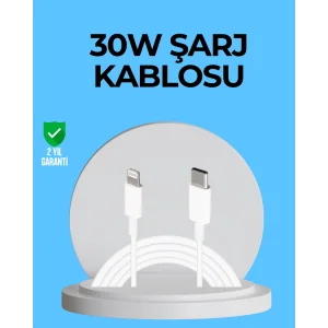Dayanıklı TPE Lightning Kablo – 30W Hızlı Şarj ve Veri Transferi