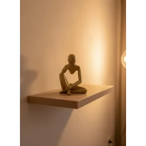 Dekoratif Sarı İnsan Figürü Modern Masa ve Raf Süsü