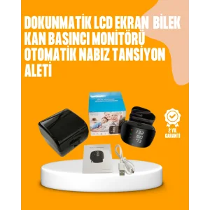 Dijital bilekten tansiyon ölçüm cihazı LCD