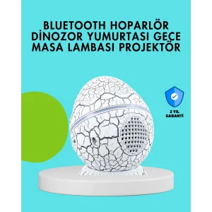 Dinozor Yumurtası Tasarımlı Gece Lambası – Müzik ve Işık Senkronizasyonlu
