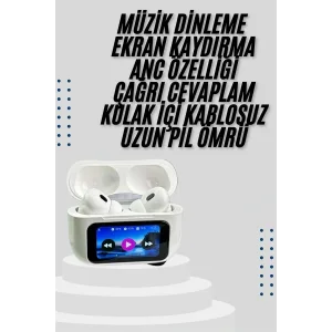 Dokunmatik Ekranlı Air Pro 2 ANC Kulaklık Kablosuz Çok Fonksiyonlu