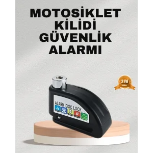 Ekonomik Alarm Disk Kilidi Motosiklet Scooter Bisiklet Güvenlik