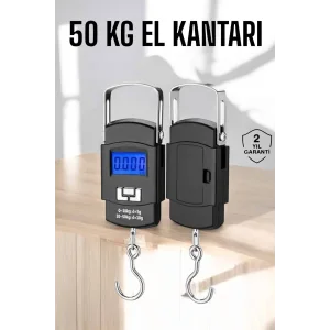 El Terazisi Dijital Göstergeli Pilli 50 Kg Ağırlık Ölçer
