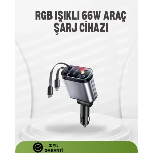 Ford, Opel, Volvo, Skoda Araçlar için 66W Çoklu Hızlı Şarj Cihazı