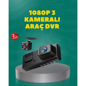 Full HD 1080P Araç Kamerası | Gece Görüşlü, Döngü Kayıt ve Geri Görüş