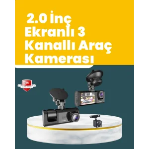 Full HD Çift Yönlü Araç Kamerası  Hareket Algılama  Döngüsel Kayıt