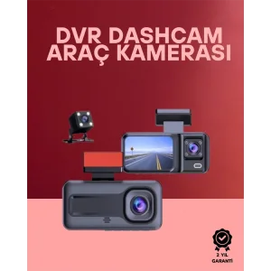 G-Sensör, Hareket Algılama ve Döngüsel Kayıt Özellikli 3lü Kamera Güvenlik Sistemi