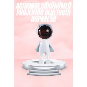 Gün Batımı Lambası Işık Arka Plan Projektör Sevimli Astronot Enerji Tasarruflu