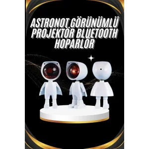 Gün Batımı Projektör Lamba Astronot Görünümlü Dekoratif Masa Lambası