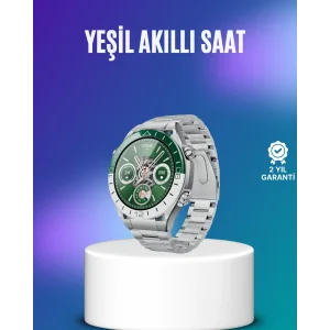 Harita Görüntüleme Özellikli Amoled Akıllı Saat 3 Kayışlı Fitness Takipli