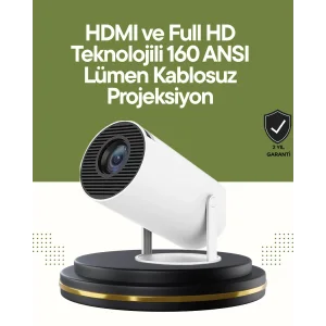 HDMI ve USB Girişli Uzun Ömürlü Ampullü Projeksiyon