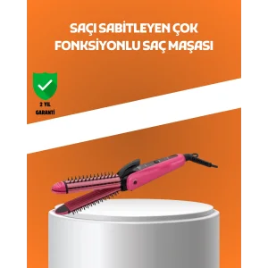 Hızlı Isınan Saç Maşası ve Düzleştirici | Çift Fonksiyonlu