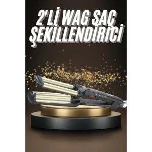 İkili Wag Maşa Saç Şekillendirici Seramik Kaplama Isı Ayarlı