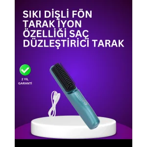 İyon Teknolojili Düzleştirici Tarak – 20 Saniyede Isınır