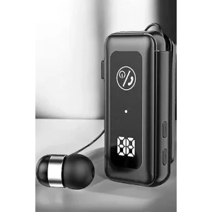 Kablolu Makaralı Bluetooth Kulaklık Uzun Pil Ömrü Dijital Göstergeli