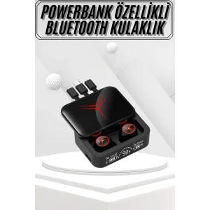 Kablosuz Bluetooth Kulaklık Powerbank Özellikli Göstergeli Hd Mikrofon