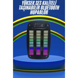 Kablosuz Hoparlör İOS ve Android Uyumlu Şarjlı SD Kart Girişli Bluetooth Hoparlör