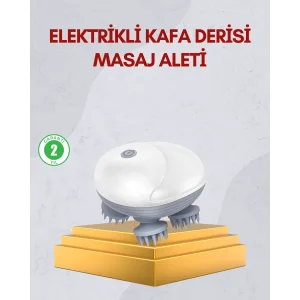 Kablosuz Kafa ve Vücut Masaj Aleti Taşınabilir Tasarım