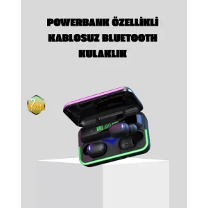 Kablosuz Oyuncu Kulaklığı Powerbank Şarj Kutulu RGB 5.1