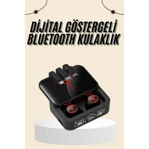 Kablosuz Şarj Göstergeli Powerbank Özellikli Bluetooth Kulaklık Çağrı Cevaplayabilen