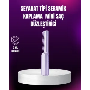 Kablosuz USB Şarjlı Saç Düzleştirici Tarak – Seyahat Boy