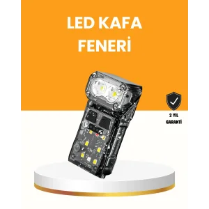 Kamp ve Outdoor İçin LED Far 10 Saat Pil Sensörlü Manyetik