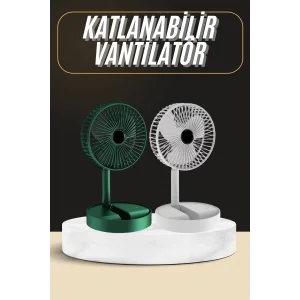 Katlanabilir Usb Şarjlı Masaüstü Soğutucu Mini Fan Telefon Tutucu