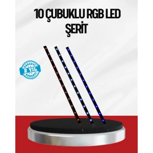 Kayan Yıldız LED Aydınlatma 10 Çubuk Dış Mekan Uyumlu