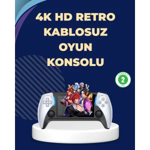 Kompakt ve Hafif Retro Oyun Konsolu 1000 Klasik Oyun Dahil