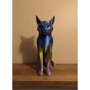 Koyu Rainbow Kedi Biblo Modern Salon ve Raf Dekoru