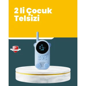 LCD Ekranlı Çocuk Telsizi – İki Yönlü Ses, 1-3 km Çekim Mesafesi