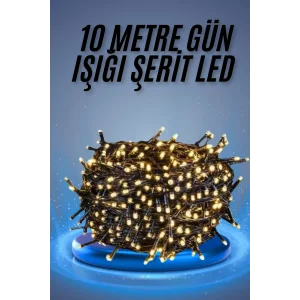 Led Işık Ağaç Süsleme Ampüllü Dekoratif Aydınlatma 10 Metre Gün Işığı