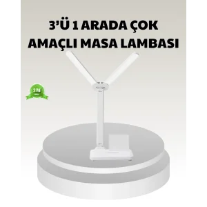 LED Işıklı Masa Lambası – Göz Yormayan, Kısılabilir ve Esnek Başlıklı