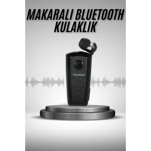 Makaralı Bluetooth Kulakiçi Yaka Kulaklığı Kablosuz Kulaklık