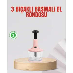 Manuel Mutfak Rondosu Keskin Bıçaklı Geniş Hazneli