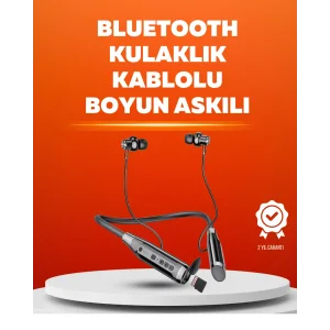 Manyetik Başlıklı Bluetooth Kulaklık – 120 Saat Şarjlı, Konforlu Tasarım