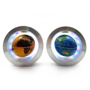 Manyetik Yuvarlak Ledli Dünya Küre