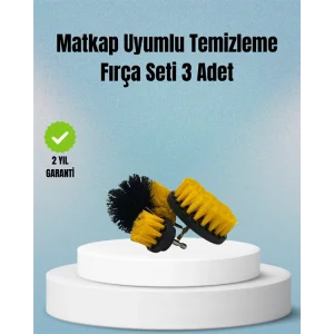 Matkap Uyumlu Temizlik Fırçası – Kablolu ve Akülü Matkaplarla Kullanılabilir