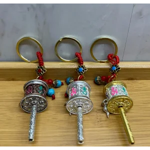 Metal Feng Shui Şans Çarkı Anahtarlık Model 1