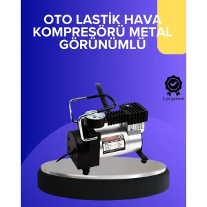 Metal Gövdeli Oto Lastik Hava Kompresörü 12V 140 PSI Hızlı Şişirme