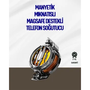 Mıknatıslı ve Aparatlı Montajlı Soğutucu Fan | Her Cihaza Uyumlu | LED Göstergeli