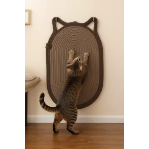 Mikopet Dekoratif Kedi Kulaklı Tırmalama Paspası