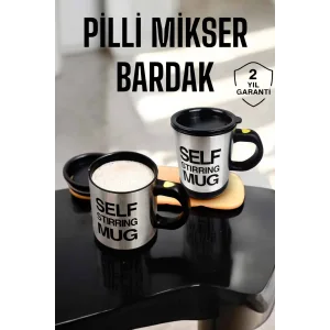 Mikser Kupa Yazılı Mug Bardak Karıştırma Özelliği