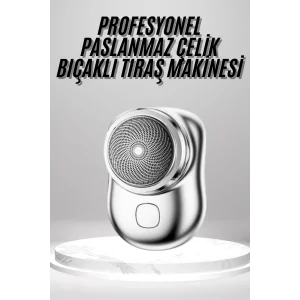 Mini Sıfır Sakal Yanak Tıraş Makinesi USB Şarjlı Sıfır Sakal Taşınabilir Korumalı